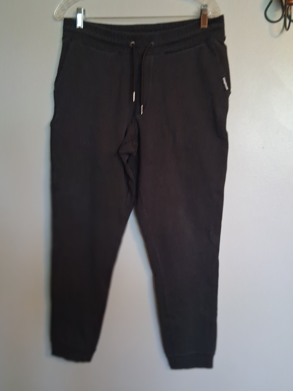Men's Black Jogger Pants with Drawstring